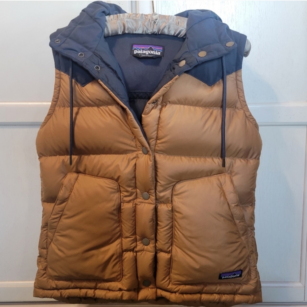Women's Bivy Hooded Vest Down 600-fill-power size small